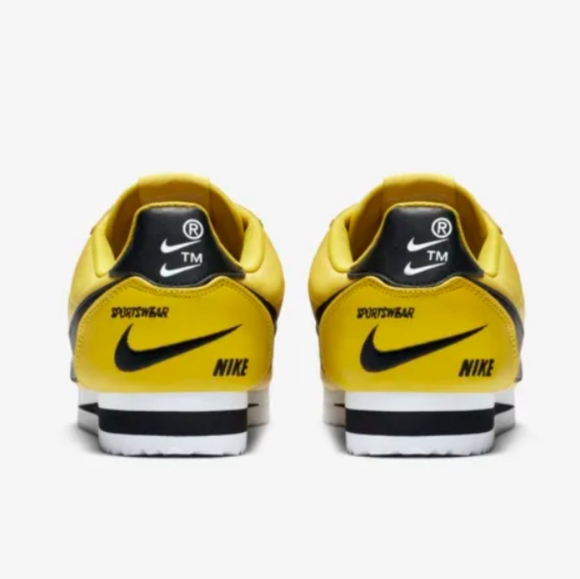 Nike Classic Cortez Premium Yellow Blazing Sun Mens Size 8.5 - Picture 8 of 15